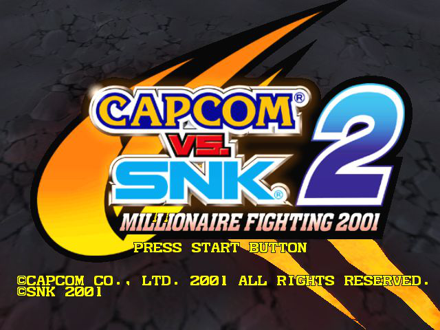 Capcom vs. SNK 2: Millionaire Fighting 2001 Title Screen